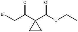 1-(2-溴乙酰基)环丙烷甲酸乙酯 结构式