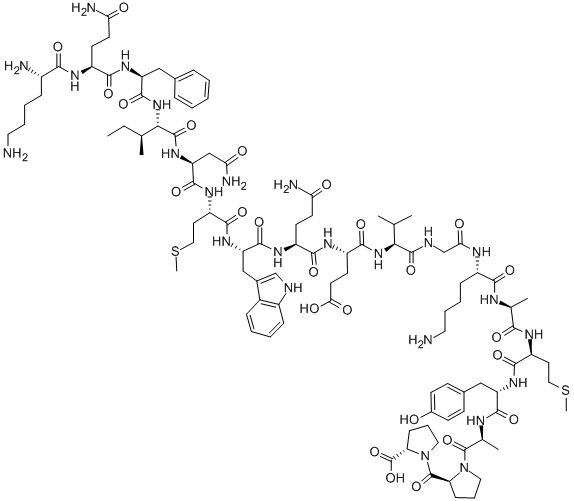 HIV (GP120) FRAGMENT (421-438) 结构式
