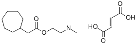 Cycloheptaneacetic acid, 2-(dimethylamino)ethyl ester, (E)-2-butenedio ate (1:1) 结构式