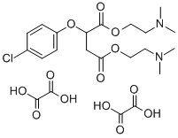 Bis(2-(dimethylamino)ethyl) (4-chlorophenoxy)butanedioate ethanedioate  (1:2) 结构式