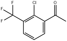 2'-氯-3'-(三氟甲基)苯乙酮 结构式