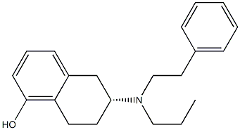 (R)-6-(PHENETHYL-PROPYL-AMINO)-5,6,7,8-TETRAHYDRO-NAPHTHALEN-1-OL HYDROCHLORIDE 结构式