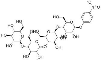 P-硝基苯基 B-D-纤维四糖苷 结构式
