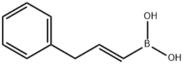 反式-3-苯基丙烯-1-基-硼酸 结构式