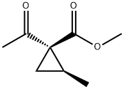 Cyclopropanecarboxylic acid, 1-acetyl-2-methyl-, methyl ester, cis- (9CI) 结构式