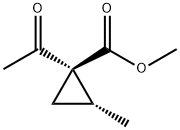 Cyclopropanecarboxylic acid, 1-acetyl-2-methyl-, methyl ester, trans- (9CI) 结构式