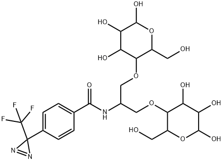 2-N-[4-(1-AZITRIFLUOROETHYL)BENZOYL]-1,3-BIS-(D-MANNOS-4-YLOXY)-2-PROPYLAMINE 结构式