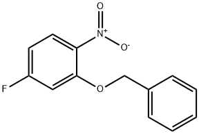 2-(苄氧基)-4-氟-1-硝基苯 结构式