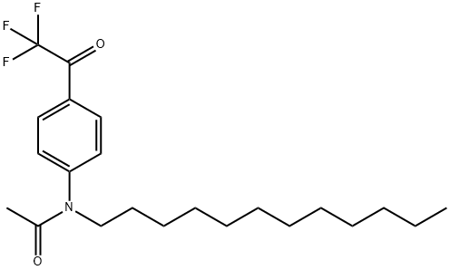N-十二烷基-4-三氟乙酰胺基苯乙酮 结构式