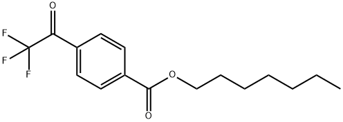庚基4-三氟乙酰基苯甲酸酯 结构式
