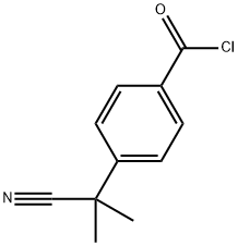 4-(2-氰基-2-丙基)苯甲酰氯 结构式