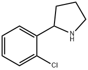 2-(2-氯苯基)吡咯烷 结构式