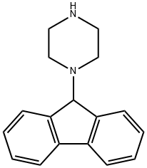 1-(9H-芴-9-基)哌嗪 结构式