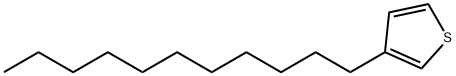 3-正十一烷基噻吩 结构式