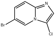 咪唑并[1,2 - A〕吡啶-6 - 溴 - 3 - 氯 结构式