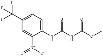 N-methoxycarbonyl N'-2-nitro-4-trifluoromethylphenyl thiourea 结构式