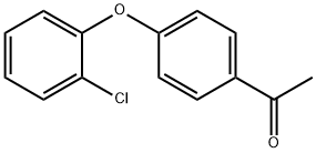 1-[4-(2-氯苯氧基)-苯基]-乙酮 结构式
