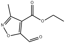 5-甲酰基-3-甲基异噁唑-4-羧酸乙酯 结构式