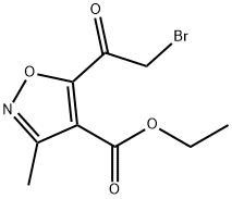 Ethyl 5-(2-bromoacetyl)-3-methylisoxazole-4-carboxylate 结构式