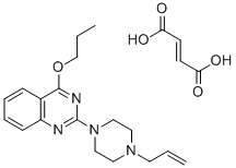 2-(4-(2-Propenyl)-1-piperazinyl)-4-propoxyquinazoline (E)-2-butenedioa te (1:1) 结构式