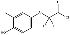 4-(2-CHLORO-1,1,2-TRIFLUOROETHOXY)-2-METHYL-PHENOL 结构式