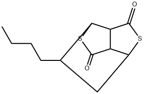 1,4-Ethano-1H,3H-thieno(3,4-c)thiophene-3,6(4H)-dione, dihydro-7-butyl - 结构式