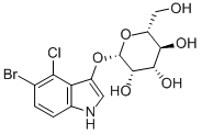 5-溴-4-氯-3-吲哚基-Β-D-吡喃甘露糖苷 结构式