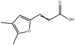 3-(4,5-二甲基-2-呋喃)丙烯酸 结构式