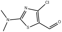 4-氯-2-(二甲基氨基)-1,3-噻唑-5-甲醛 结构式