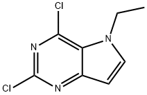 2,4-二氯-5-乙基-5H-吡咯并[3,2-D]嘧啶 结构式