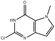 2-氯-5-甲基-1H,4H,5H吡咯并[3,2-D]嘧啶-4-酮 结构式