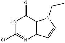 2-氯-5-乙基-3,5-二氢-4H-吡咯并[3,2-D]嘧啶-4-酮 结构式