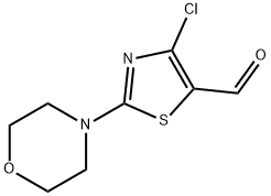4-CHLORO-2-(4-MORPHOLINO)-5-THIAZOLECARBOXALDEHYDE 结构式