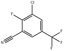 3-氯-2-氟-5-三氟甲基苯腈 结构式