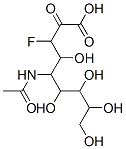 5-acetamido-3-fluoro-4,6,7,8,9-pentahydroxy-2-oxo-nonanoic acid 结构式