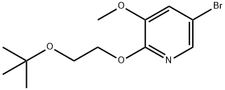 5-溴-2-(2-(叔丁氧基)乙氧基)-3-甲氧基吡啶 结构式