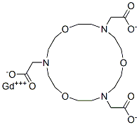 gadolinium-1,7,13-triaza-4,10,16-trioxacyclooctadecane-N,N',N''-triacetic acid 结构式