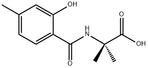 Alanine,  N-(2-hydroxy-4-methylbenzoyl)-2-methyl- 结构式