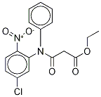 5'-Chloro-2'-nitro-N-phenyl-Malonanilic Acid-d5 Ethyl Ester 结构式