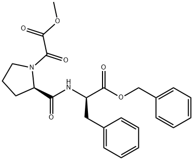 CH3OCOCO-DPRO-DPHE-O-BENZYLESTER: CH3OCOCO-DP-DF-O-BENZYLESTER 结构式