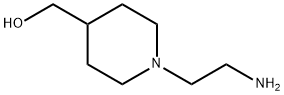 [1-(2-氨基乙基)-4-哌啶基]甲醇 结构式