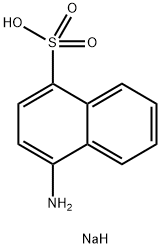 1-萘胺-4-磺酸钠 结构式