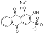 茜素红S；茜素磺酸钠；茜素S；茜素胭脂红；1,2-二羟基蒽醌-3-磺酸钠；媒介红3；9,10-二氢-3,4-二羟基-9,10-二氧代-2-蒽磺酸单钠盐