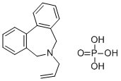 6-allyl-6,7-dihydro-5H-dibenz[c,e]azepinium dihydrogen phosphate 结构式