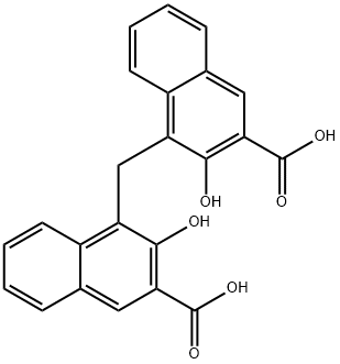 双羟萘酸 结构式