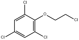 2-(2,4,6-三氯苯氧基)乙基氯 结构式