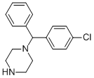 (-)-1-[(4-氯苯基)苯甲基]哌嗪 结构式
