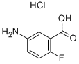 5-AMINO-2-FLUOROBENZOIC ACID HYDROCHLORIDE 结构式