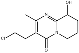 3-(2-氯乙基)-6,7,8,9-四氢-9-羟基-2-甲基-4H-吡啶并[1,2-a]嘧啶-4-酮 结构式