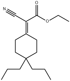 CYANO-(4,4-DIPROPYL-CYCLOHEXYLIDENE)-ACETIC ACID ETHYL ESTER 结构式